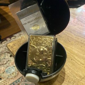 23 karat Gold Plated Pokémon Special Edition #39 Jigglypuff